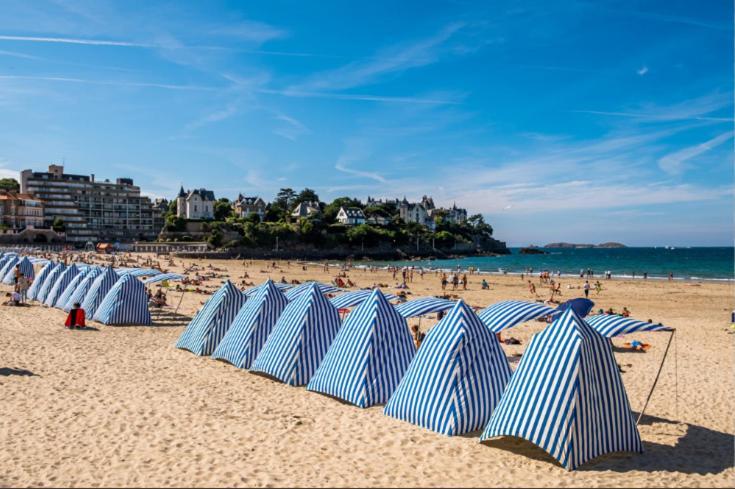 Dinard: Studio A 100 M De La Plage De L'Ecluse Kültér fotó